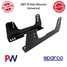 Sparco Qrt-r Side Mount Steel Powder Coated Black Pair 6.5 Lbs Per Set Universal