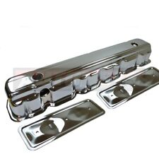 62-74 Chevy 194 230 250 292 Straight 6 Cyl Chrome Valve Cover W Side Plates