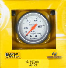 Auto Meter 4321 Ultra Lite Oil Pressure Gauge 0 - 100 Psi Mechanical 2 116