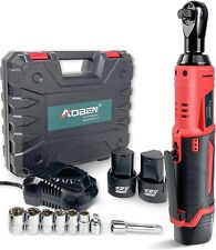 Aoben 38 12v Cordless Electric Ratchet Wrench Setwith 22ah Battery Charger