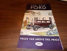 1931 Ford Model A Sales Brochure Original
