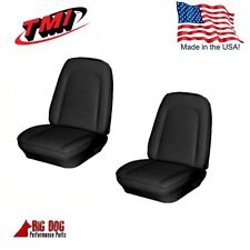 1969 Camaro Convertible Front Rear Black Seat Upholstery - In Stock - By Tmi