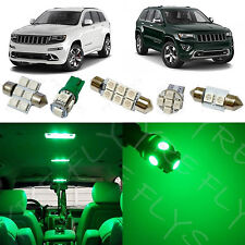 12x Green Led Interior Lights Package Kit For 2011-2016 Jeep Grand Cherokee Jg1g