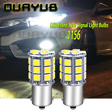 6000k White 1156 Led Front Turn Signal Light Bulbs For Honda Accord Civic Cr-v