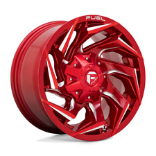 Fuel 1pc D754 Reaction 15x8 5x139.7 -18mm Candy Red Milled Wheel