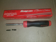 N.o.s. Snap-on Dale Earnhardt Red Soft Grip Ratcheting Magnetic Screwdriver 2000