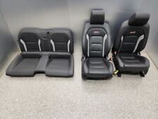 2018 Camaro Ss Seat Set Black Leather Front Rear 37k Miles Heated Cooled