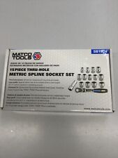 Matco Sb15th 15 Piece Thru-hole Drive Metric Spline Socket Set