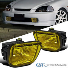 For Honda 96-98 Civic 234dr Yellow Fog Lights Driving Lampsswitch Leftright
