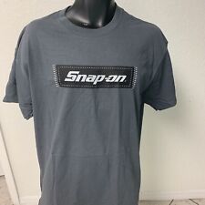 Snap On Gray T-shirt Black Patch Logo Size X-large