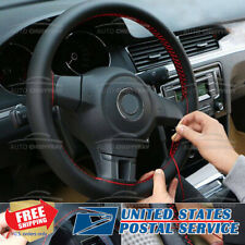 Luxury Diy Pu Leather Steering Wheel Cover 141516 Wneedles Thread