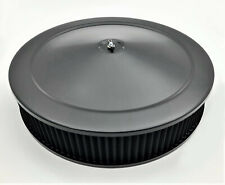 Air Cleaner Washable Filter 14 X 3 Round Holley Edelbrock Aed Rochester Black