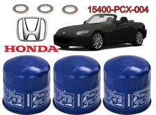 Set 3 Honda S2000 Genuine Oil Filters Washer Drain Plug 15400-pcx-004