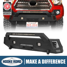 Off-road Stubby Front Bumper W Led Light Bar Fit Toyota Tacoma 2016-2023 Steel