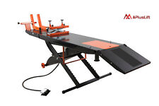 Apluslift 1500lb Air Operated Motorcycle Atv Lift Table Mt1500 No Side Ext.