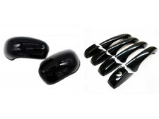 Gloss Black Side 4 Door Handle And Mirror Cover For 2005-2010 Chrysler 300 300c