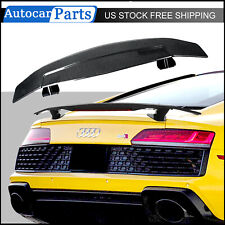 52 Universal Car Rear Trunk Spoiler Wing Carbon Fiber Sport Style With Adhesive