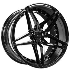 20 Staggered Ac Wheels Ac01 Gloss Black Extreme Concave Rims C01