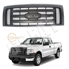 Front Bumper Hood Guard Grille Grill For 2009 - 2014 Ford F-150 F150 Black