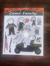 Real Tree 28 Decal Camo Family Car Window Sticker Cling Utv Hunting Bow Fish New