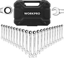Workpro 22-piece Ratcheting Combination Wrench Set 72 Teeth Cr-v Metric Sae