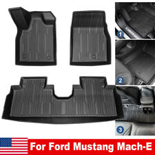 For Ford Mustang 2021-2022 Waterproof Car Floor Mats Carpets Liner Pads Black