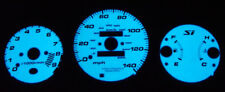 Blue Green Glow Gauge Face Overlay Fit For 1999 2000 Honda Civic Si 9500 Rpm