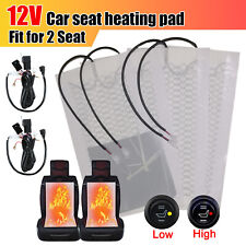 Universal Round Switch Seat Heaterheated Seat Kit4 Pads For 2 Seats 12v U2s1