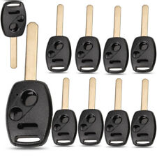 Lot 50 Remote Key Shell Replace For Honda Accord Civic Uncut Key Case 3buttons