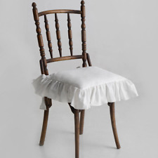 2pcs Princess Frillchair Cushion Cover Rufflesseat Mat Cover Dinning Chair Decor