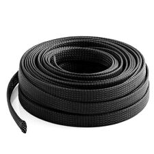 12 Expandable Braided Cable Sleeve Sheathing Harness Wire Loom Wrap Management