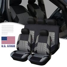 For Toyota Tacoma Car Seat Cover Full Set Cloth 5-seat Front Rear Protector Ct