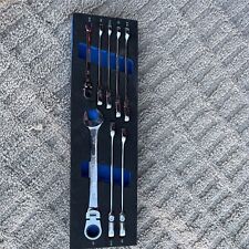 Blue Power By Cornwell Tools 8pc Flex Head Ratcheting Wrench Set - Sae Used