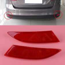 2pcs Red Rear Bumper Reflector L R Fit For Ford Focus 2012 2013 2014 2015