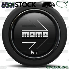 New Momo Steering Wheel Horn Button Black Silver Sport Competition Tuning 59mm