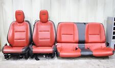2010-2015 Chevrolet Camaro Ss Orange Black Leather Front Rear Seats Used Gm