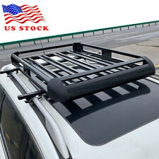 50 Universal Roof Rack Cargo Suv Top Luggage Carrier Basket Holder Double Layer
