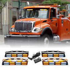 4x 16leds 26 Modes Windshield Strobe Light For Tow Trucks Construction Vehicles