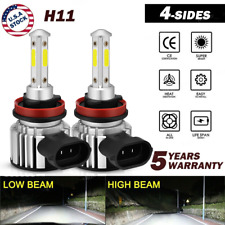 4-side H11 H9 Led Headlight Super Bright Bulbs Kit 330000lm Highlow Beam 6000k
