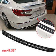 For Honda Civic Accord Carbon Fiber Film Trunk Guard Plate Decal Accessories 41