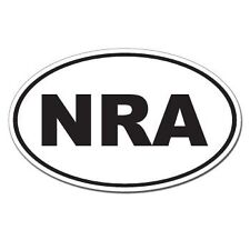Nra Euro Oval - Sticker Decal Gun Rights 2end Amendment 2.5