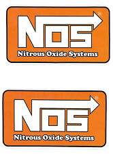 Nos Nitrous Oxide Racing Decals Stickers Set Of 2 Body Black Window Auto Vinyl