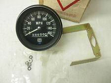 Nos Vintage Stewart Warner 160 Mph Mechanical Speedometer Rare Bluelight Sw Tach
