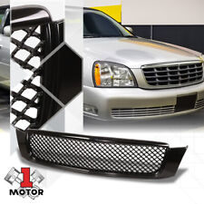 Black Diamond Honeycomb Mesh Badgeless Front Grille For 00-05 Cadillac Deville
