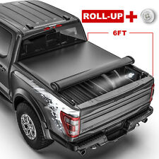 6ft Bed Soft Roll Up Truck Tonneau Cover For 2005-2015 Toyota Tacoma Std