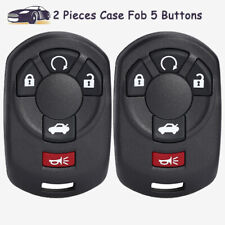 2 Keyless Entry Remote Key Case Shell Fob 5 Button For 2005 06 2007 Cadillac Sts
