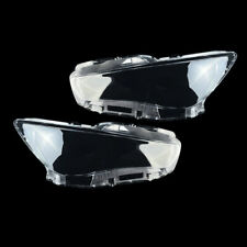 Pair Front Left Right Headlight Headlamp Lens Cover For Infiniti Q50 2014-2021