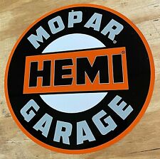 Mopar Hemi Garage Aluminum Metal Sign 12