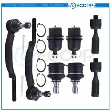 8pcs Inner Outer Tie Rods Upper Lower Ball Joints For 03-09 Chevy Trailblazer