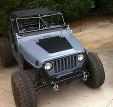 Hood Blackout Decal Black Out W Install Kit Fits Jeep Wrangler Tj Lj 97-06